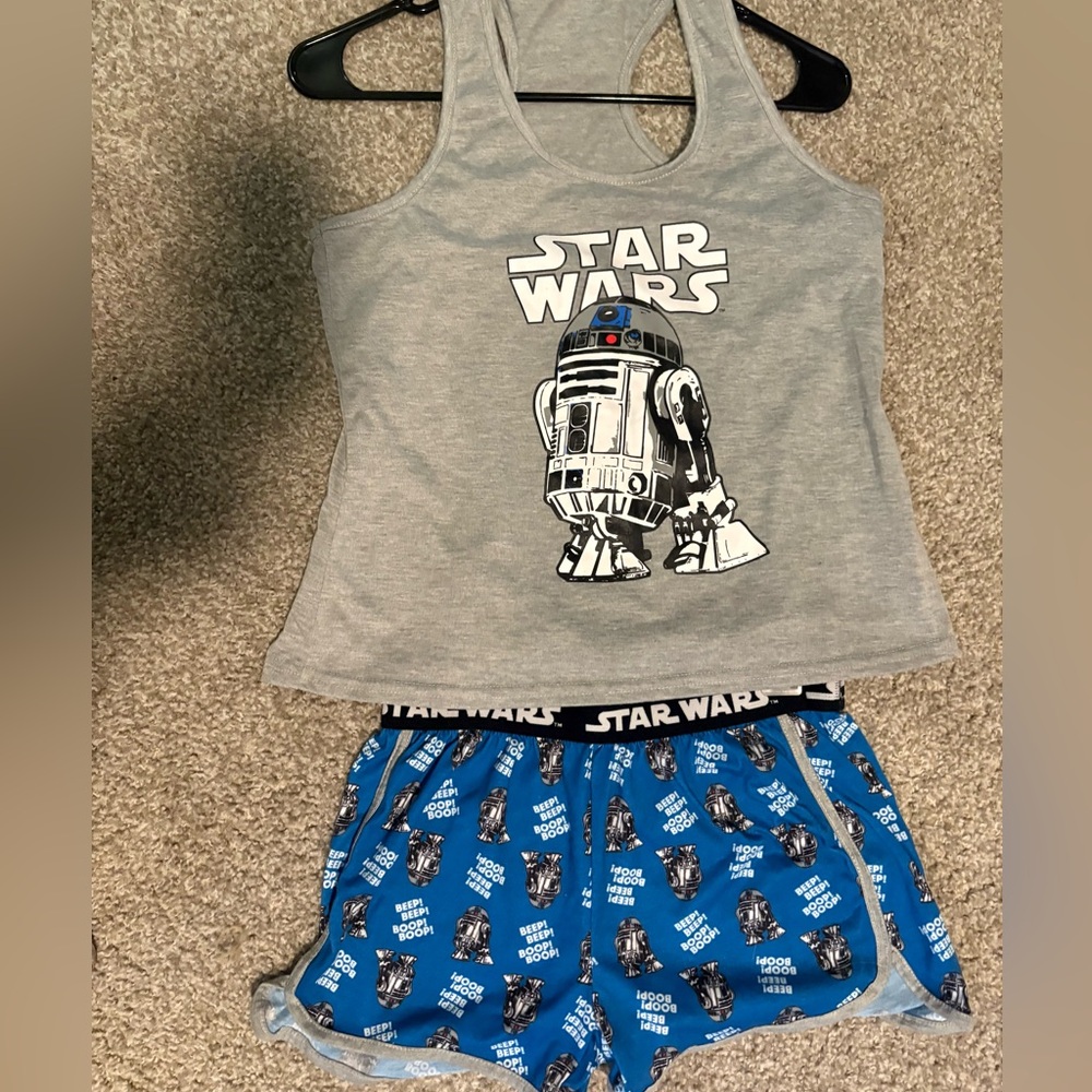 Star Wars R2-D2 women’s Pajama Set - Gray and Blue